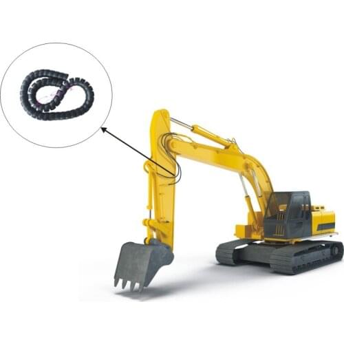 2M 74mm Spiral Wire Organizer Wrap Tube Flame retardant colorful spiral bands diameter Cable casing Cable Sleeves Winding pipe