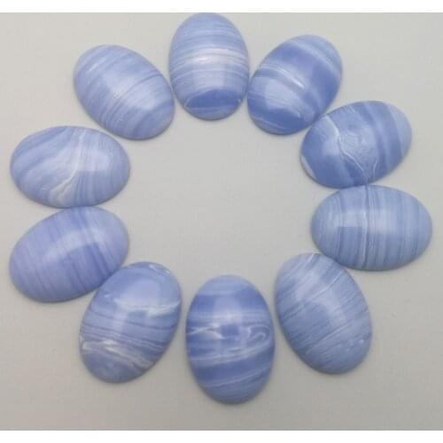 Wholesale fashion 25x18mm blue striped stone beads charms oval CAB CABOCHON 20pcs for jewelry accessories Free shipping