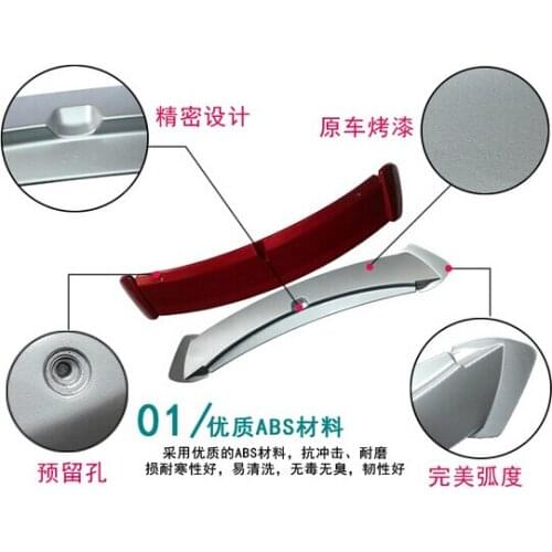 Primer Car Rear Trunk Spoiler Wing Spoiler Rear Diffuser (1 PCS) For TOYOTA YARiS L 2014 2015 2016