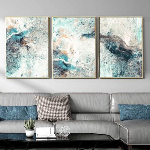 Multicolor Abstract Artwork Painting Modern Art Poster Nordic Canvas Print Wall Picture for Living Room Contemporary Decoration