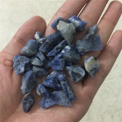 Rare 150g natural stones and minerals blue corundum tumbled stones raw gemstones specimens healing crystals for home decoration