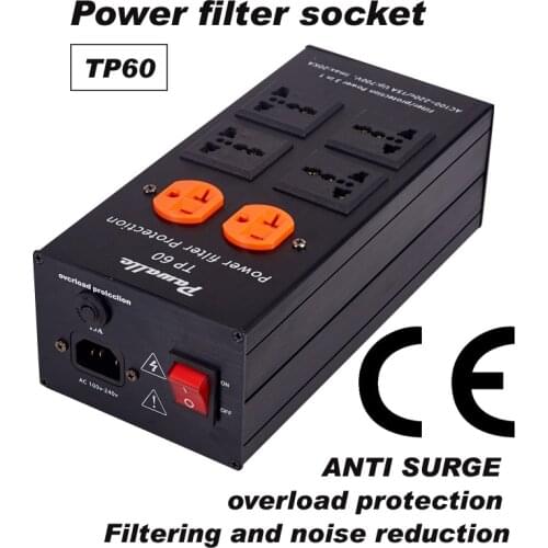 Pawalle tp60 power filter socket anti surge overload protection socket