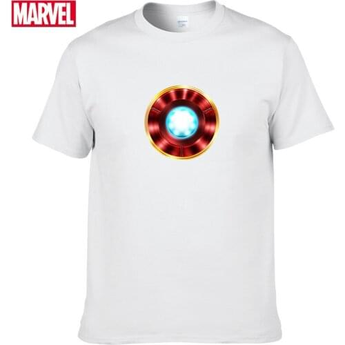 Marvel The Avengers Iron Man Short sleeve tee Mens cotton t-shirt 2021 Tops Summer graphic t shirts funny t shirts #22
