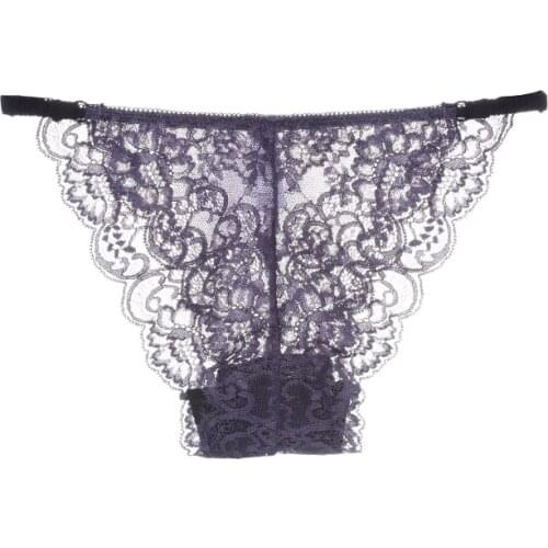 Sexy Ice Silk Transparent Seamless Women Briefs Lace Lingerie Underwear Female Intimate Plus Size Low Rise Panties