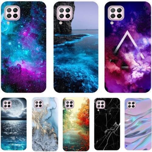 For Huawei P40 lite Case Silicone Soft TPU Phone Back Cover For Huawei P40 lite E Case Phone Case For Huawei P40lite Shell Coque