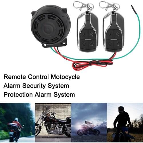 LEEPEE 12V Motorcycle Alarm Security System Car Keyring Bike Scooter Motor Alarm System Theft Protection Dual Remote Control