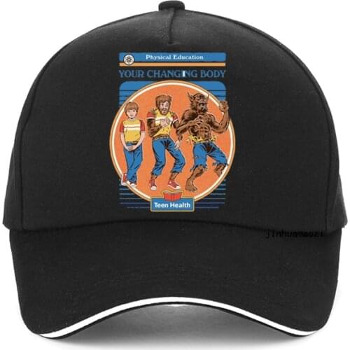 Humor Funny New Dad hat Men Your Changing Body Baseball cap Funny Human Evolution Monster Cool Trucker cap Satan Demon hats