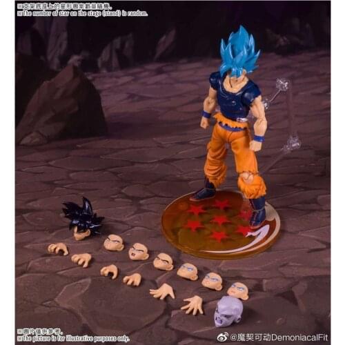 15cm Dragon Ball Super Demoniacal Fit Super Saiya God Blue Son Goku Zamasu PVC Statue Action Anime Figure Model Toys