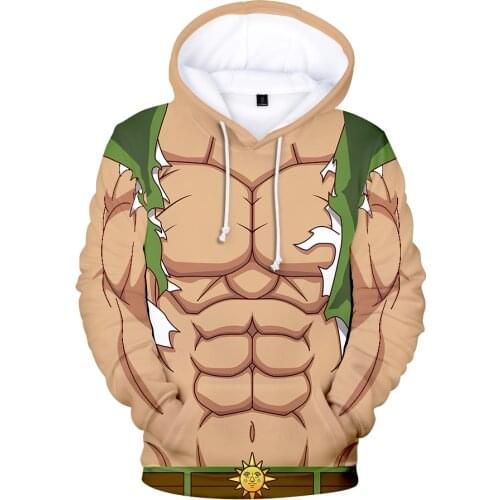 Cartoon The Seven Deadly 3D Hoodies Sweatshirts Men/Women Hip Hop Streetwear Casual Sweatshirts 3D Hoodie Childrens Harajuku