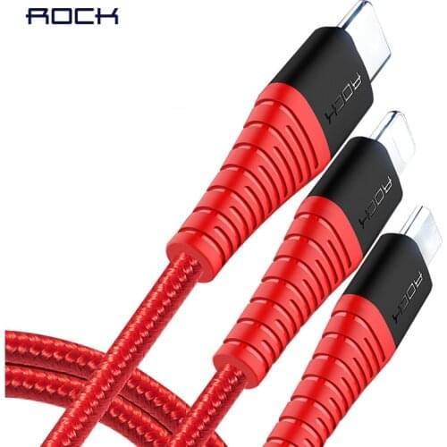 Rock 3 in 1 Multi usb charging cable for iPhone Samsung s9 huawei xiaomi fast charger cable for lightning micro usb type c cable