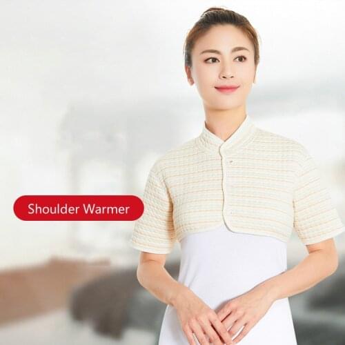 Women Double Shoulder Support Pads Winter Neck Shoulder Warmer Vest Shawl Upper Back Wrap Protector Pain Relief Health Products