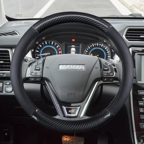 38CM Genuine leather for Haval H1 H5 H6 H2 H3 H4 H7 F7 F7X F5 Car Steering Wheel Cover Auto Accessories interior Fast Shipping