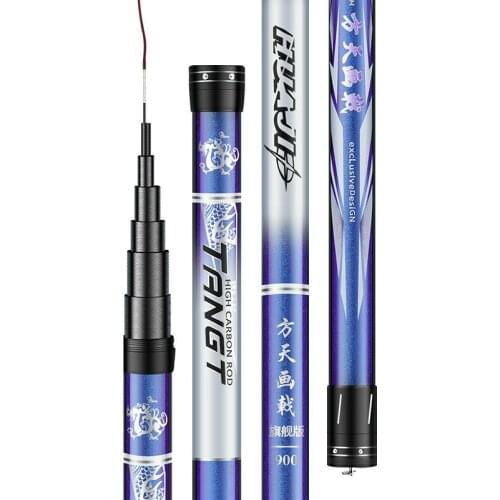 8m-15m Power Hand Rod 4H 5H 6H Hard Taiwan Fishing Olta Vara De Pesca High Carbon Fiber Carp Fish Canne for Black Pit