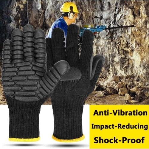 Anti Vibration Shock Resist Absorbing Safety Mechanic Working Protective Gloves Outdoor Gadgets Garden Rubber Gloves