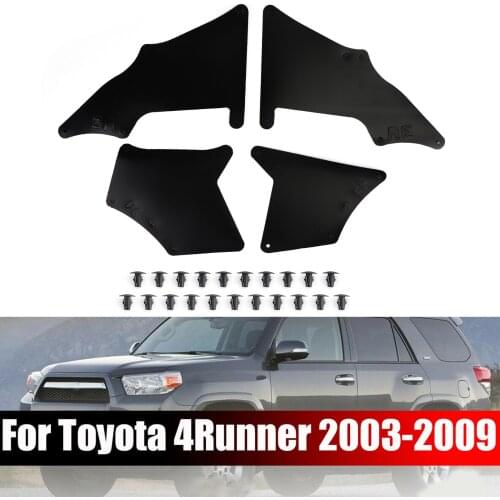 Areyourshop Set of 4 Splash Seals & Clips Fender Liner Guard Fit For 4Runner 2003-2009 5388635020 53735-35150 Car Accessories