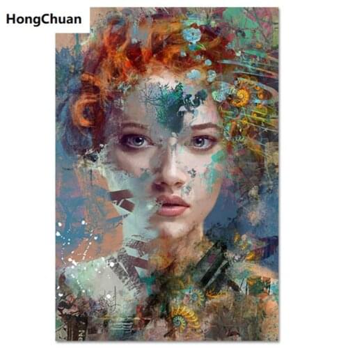 Beauty DIY Diamond Painting Cross Stitch Ladies Needlework Home Decoration Square/Round Mosaic 5D Diamond Embroidery