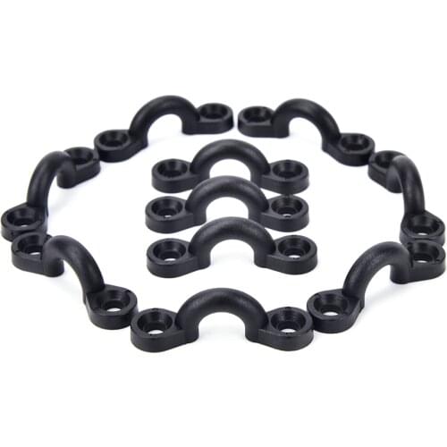 Newest 10pcs Nylon Bungee Deck Loops Tie Down Pad Eye for Boat Kayak Deck Rigging Kit