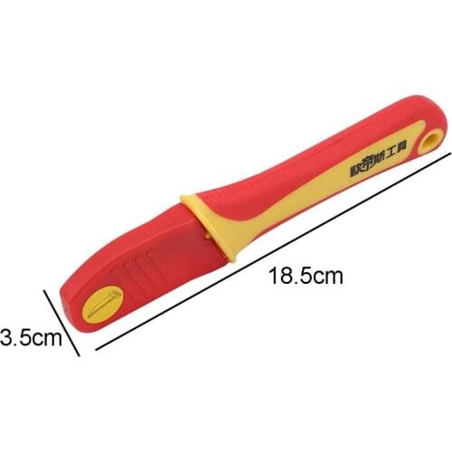 Portable Insulated Electrician Stripping Cable And Wire Skin Knife Sickle Hook Type Wire Stripper Electrician Hand Tool