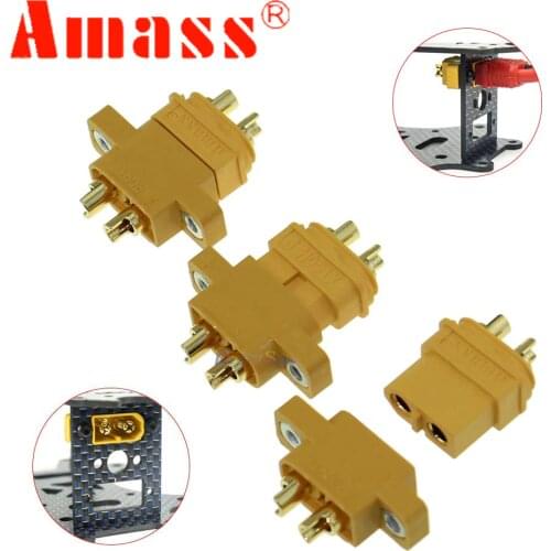 AMASS Connector Plug XT60E-M Mountable XT60 Male Plug Connector For RC Parts 2pcs/5pcs/10pcs