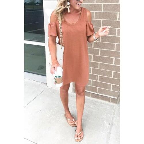 Runjiaxing Solid Summer Dresses