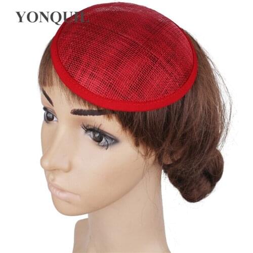 Sinamay Fascinator Bases 13 CM Size Round Base Hat For Wedding Women DIY Hair Accessories Bride Wedding Headwear Accessories