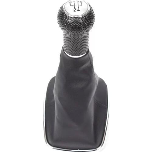 5/6 Speed Car Gear Shift Knob Shifter Gaitor Boot For Volkswagen VW 1999-2004 Golf 4 IV MK4 GTI R32 Bora Jetta MT Accessories