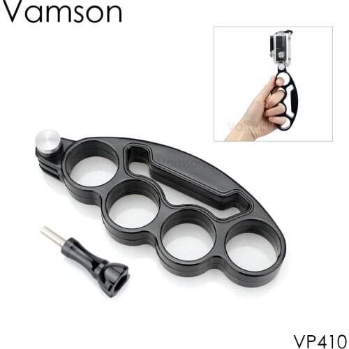 Vamson for Go pro Accessories Plastic Knuckles Fingers Grip with Thumb Screw For GoPro Hero 8 7 6 4 5 for Yi 4K VP410