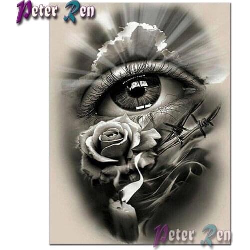 Diamond Painting Embroidery Mysterious Eye Roses Landscapes Pictures Of Rhinestones Cross Stitch Kit Mosaic Craft Home Decor art