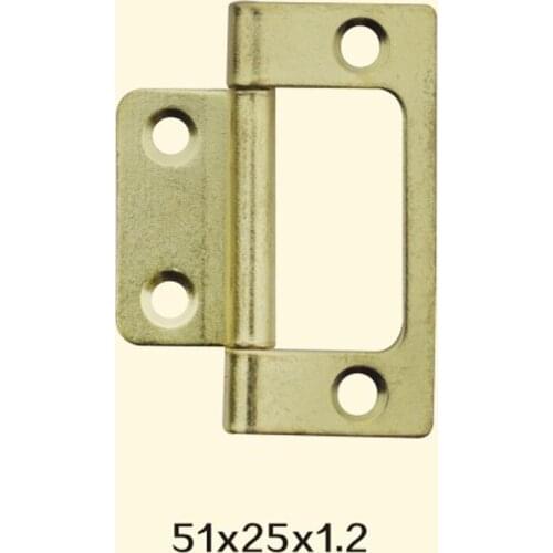 Freeshipping 51*25*1.2mm Iron Metal Hinge Sewing Machine Folding Table Furniture Flip Tray Hinges Big Door Hinges
