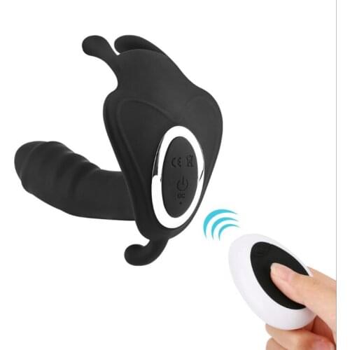 Butterfly Wearable Dildo Vibrator Clitoris Stimulator Sex Toys for Women Masturbation Wireless Remote Control Panties Vibrators