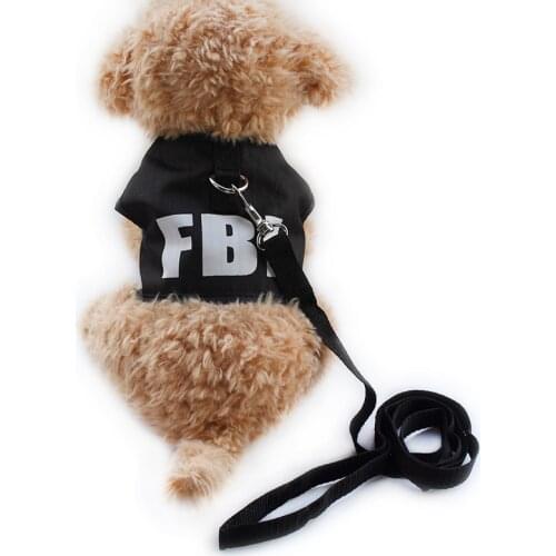 Armi store Black Dog Harness Cloth Chest Strap Vest Harnesses For Dogs 6044010 Pet Leashes Supplies S M L