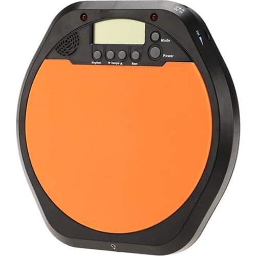 HOT Digital Drummer Training Practice Drum Pad Metronome with Earphone & Batteries