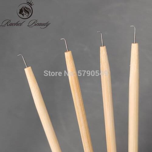 Wooden-handle-ventilating-needle Lace-net-crochet-needle ventilation-needles