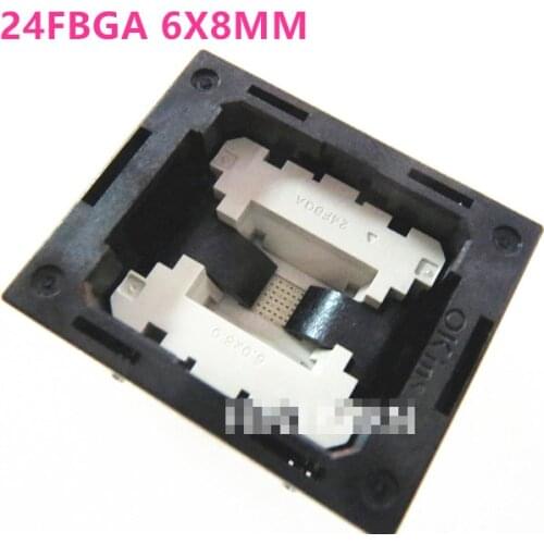 FBGA24 BGA24 6*8MM 24FBGA IC Burning seat Adapter testing seat Test Socket test bench