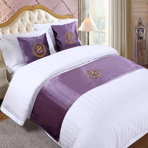 Flannel decorative bed runner for sale