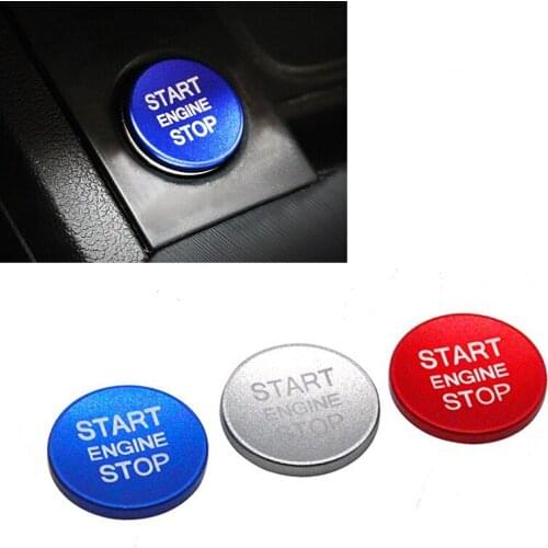 JEAZEA START Engine Button Replace Trim Cover STOP Key Accessories Switch Decoration Ring For Audi A4 A5 B9 A6 A7 C7 Q5 8R 2017