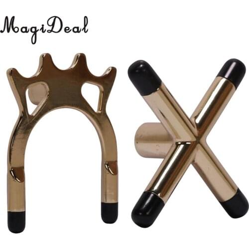 MagiDeal 2 Pieces Non-slip Billiard Snooker Pool Cue Stick Bridge Head Holder Rest Spider and Cross
