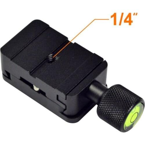 Camera 1/4 Mount Quick Release Plate Camcorder Tripod Monopod Ball Head Clamp Adapter Stabilizer Tripod Bracket Aluminium