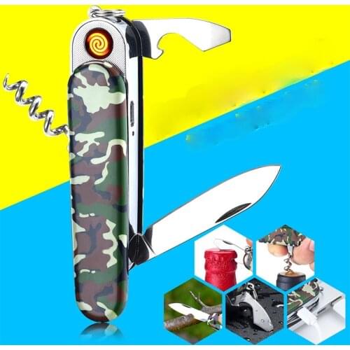 Multifunctional Saber Lighter Creative USB Rechargeable Cigarette Lighter Multifunctional Tool Set Smoking Accessories for Weed