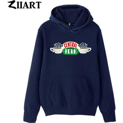Man Boys Hoodie Friends Central Perk Coffee Couple Clothes Autumn Winter Fleece ZIIART