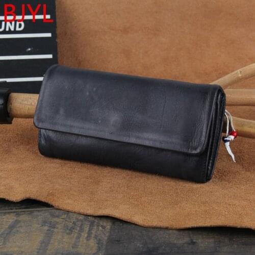 Italian Leather Wallet Mens Clutch Bag Transfer Long Wallet Wealth Vintage Card Holder Purse Mobile Phone Wallets Original Men