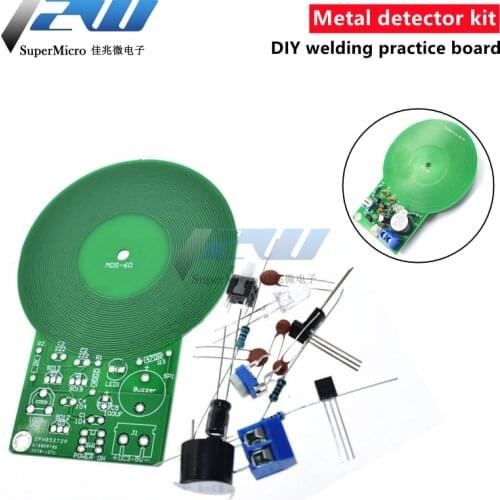 Metal Detector Kit Electronic Kit DC 3V-5V 60mm Non-Contact Sensor Board, Electronic Part, Metal Detector, DIY