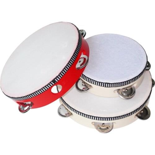 Educational Musical Tambourine Drum for Children Instruments Wooden Tambourine Precussion Lightweight Kids Durable Tambourine