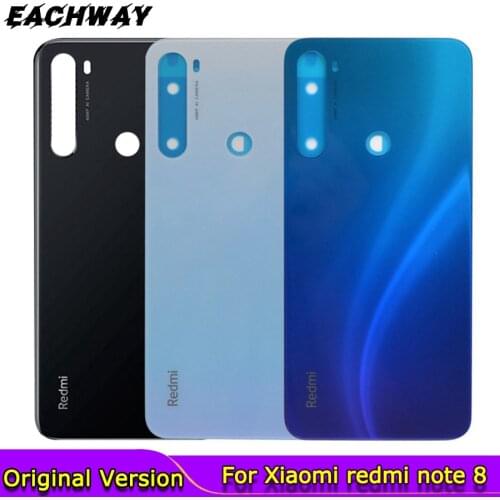 Original NEW For Xiaomi Redmi Note 8T Back Battery Cover Glass Panel 8 T Rear Door Housing Case For Redmi Note 8T Battery Cover