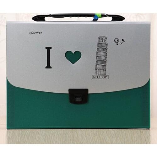 A4 Large Capacity Office Folder 13 Grid Expanding Document Organizer File Folde Bag Student Supplies