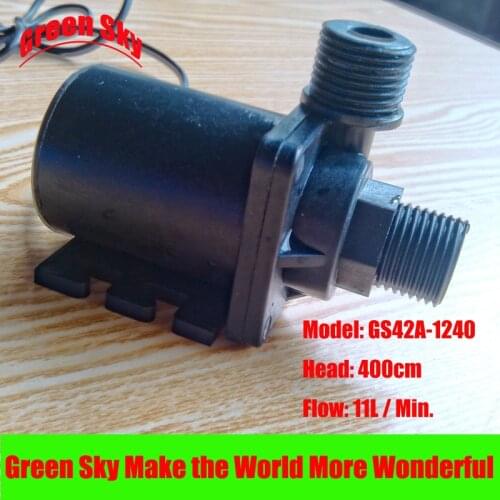 11L/Min 400cm Head 12V DC 14.4W Submersible fountain aquarium heating circulation water pump 12v high pressure