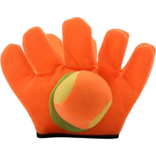 Useful Games Toys Small/large Gloves Sticky Ball Outdoor Sports Game Throw Catch Balls Toy Gloves Set Sticky Mitts Kids Playing