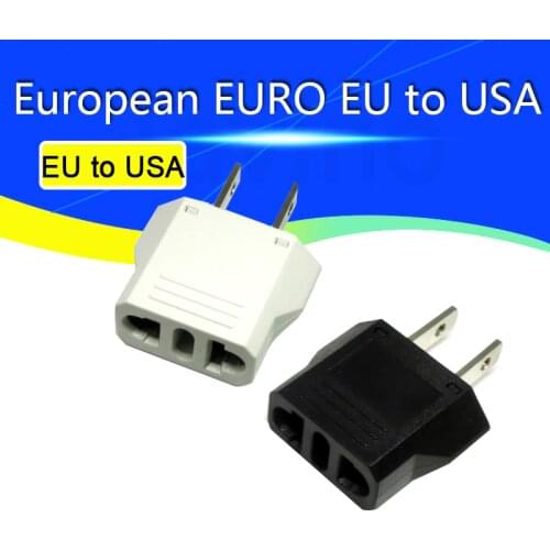 Arrival Universal European EURO EU to US USA Travel Plug Adapter Converter Power Plug Adaptor Outlet Converter
