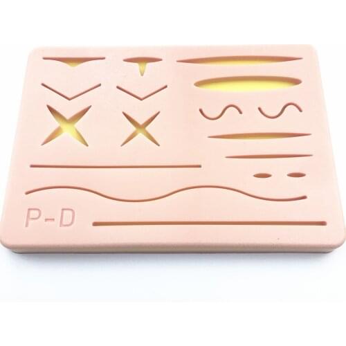 Wound silicone suture pad Human Traumatic Skin Model Suturing Training Pad for Doctor Nurse Student Practice model