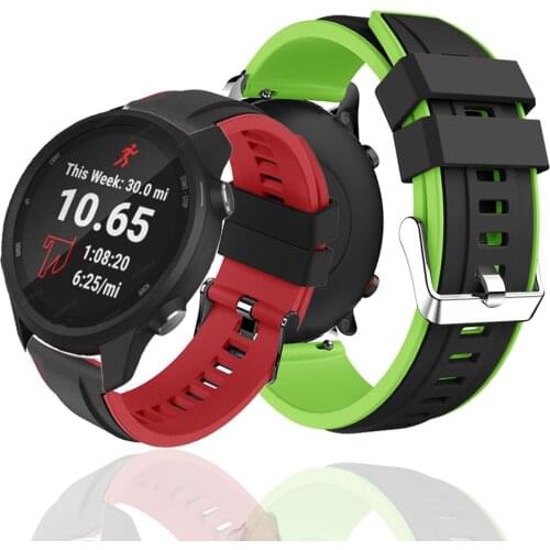 Sport Silicone Replacement Band strap For Garmin vivoactive 3 Vivomove HR Music Watchband Strap For Forerunner 245 645 Wristband